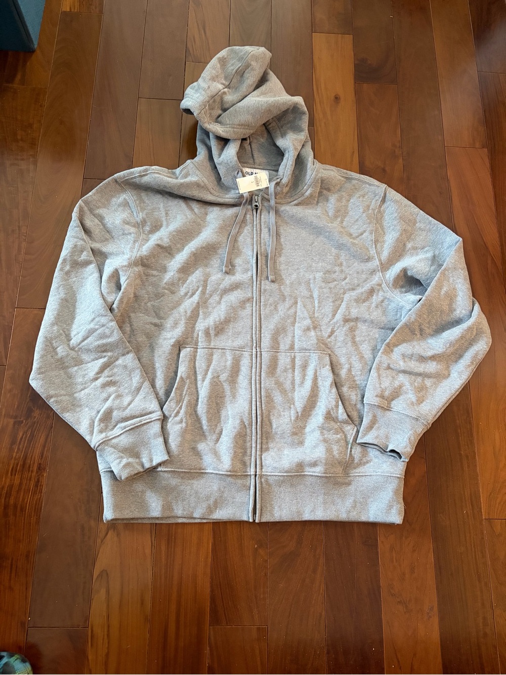 Old Navy Men's Light Gray Full-Zip Hoodie 
XXL or L - Picture 3 of 4
